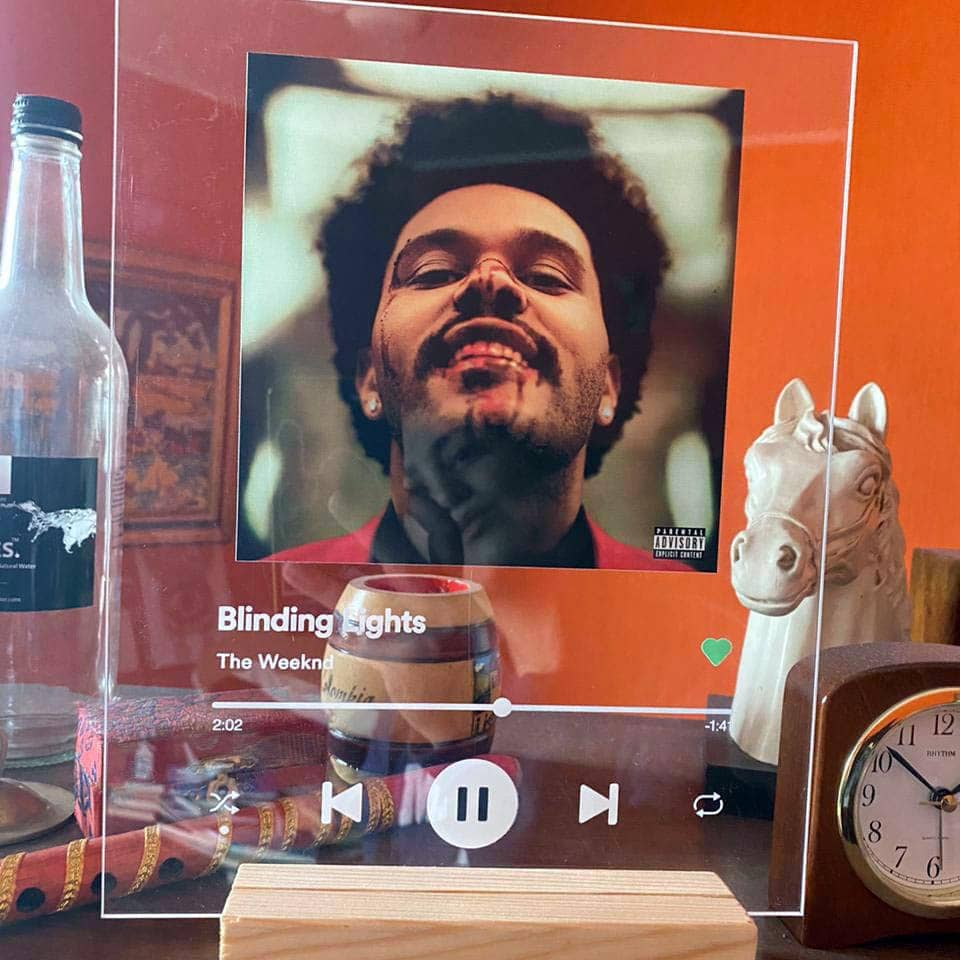 Custom Printed Spotify Plaque Frame - Music Tag